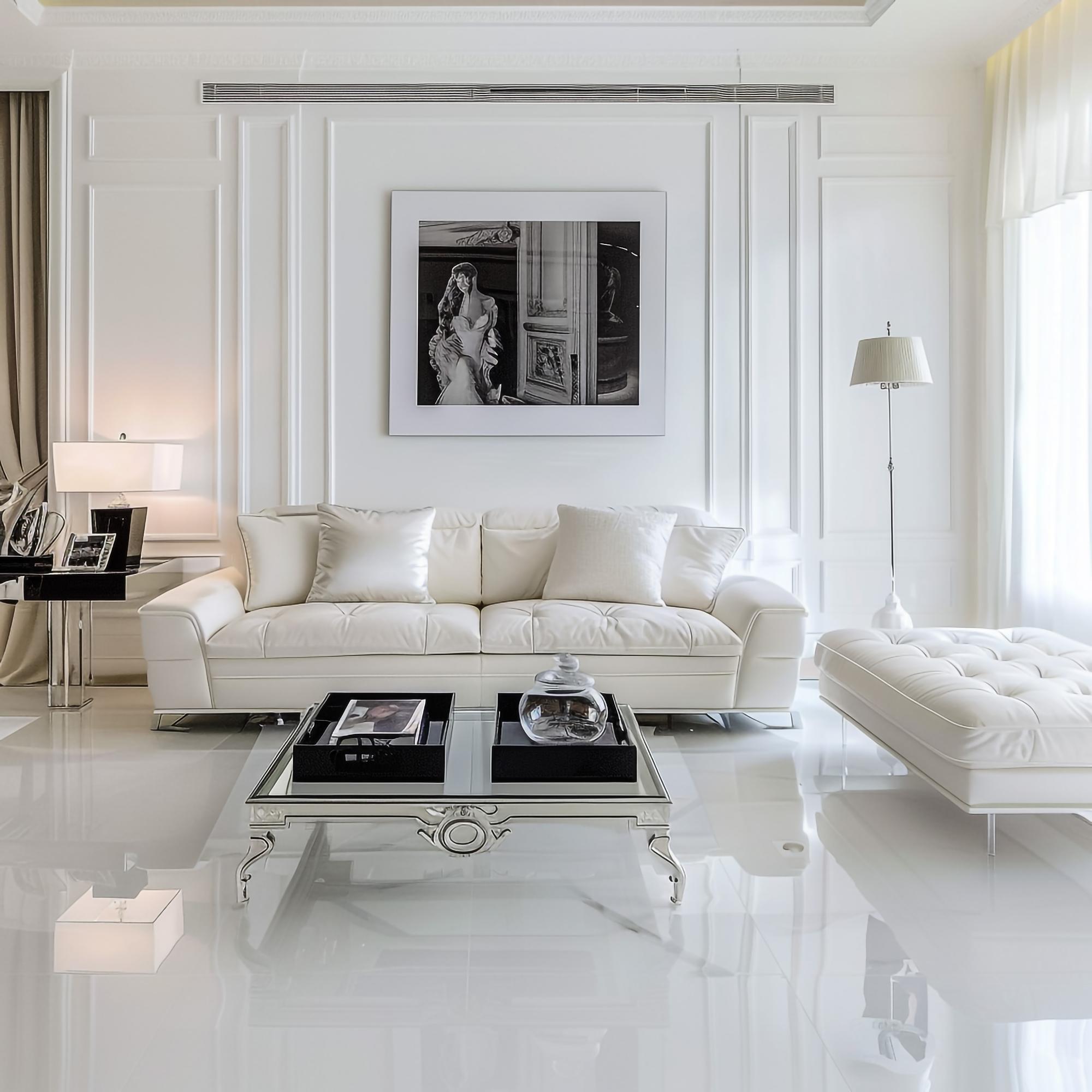 living room luxury apartment, staged interior